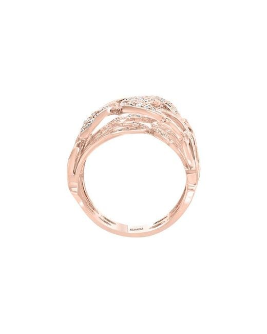 Effy Fine Jewelry White 14K Rose 0.94 Ct. Tw. Diamond Ring