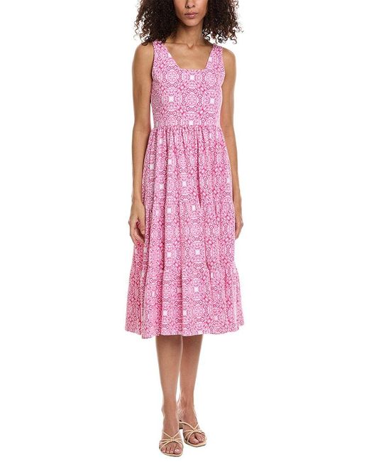 Duffield Lane Pink Bess Midi Dress