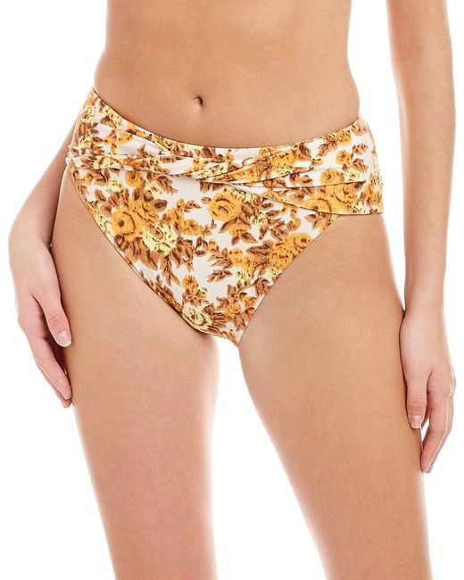Jonathan Simkhai Natural Jonathan Bailee High Cut Floral Printed Bottom