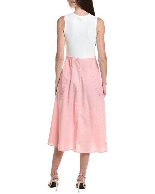 AREA STARS Pink Kia Knit Top Dress
