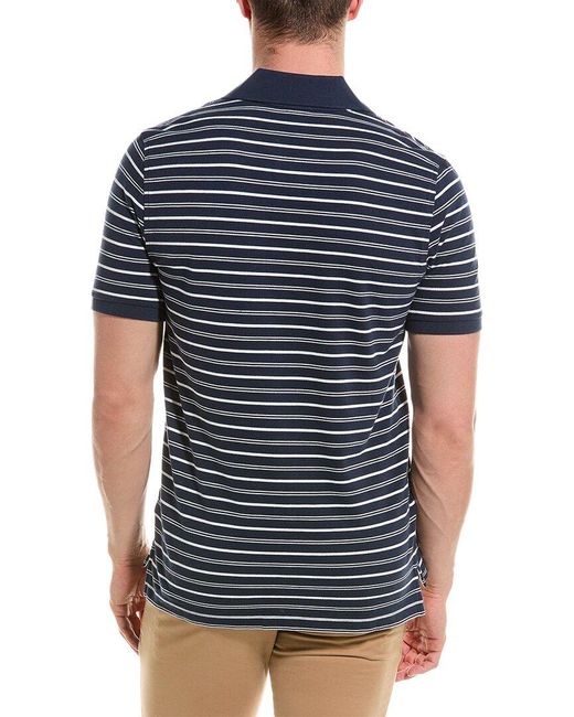 Brooks Brothers Blue Stripe Slim Fit Polo Shirt for men