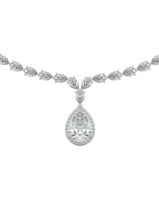 Sabrina Designs Lab Grown Diamonds White 14K 12.39 Ct. Tw. Lab-Grown Diamond Tennis Necklace