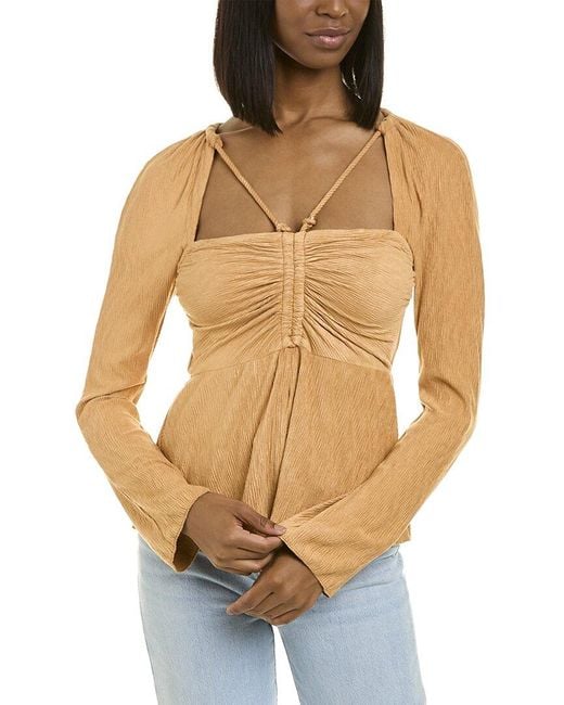 Jonathan Simkhai Brown Alanna Top