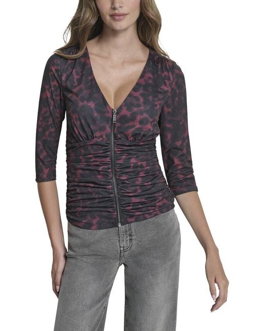 DKNY Black Knit Top