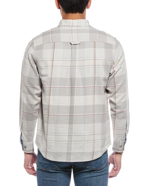 Tommy Bahama Gray Canyon Beach Pebble Cay Plaid Shirt for men