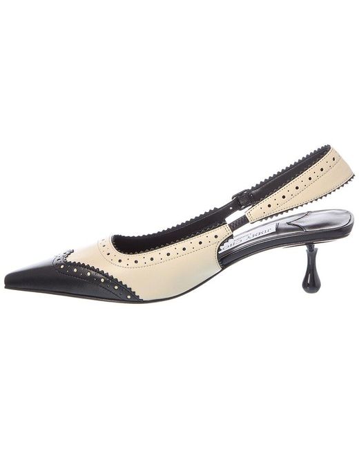 Jimmy Choo Metallic Amel 50 Leather Slingback Pump