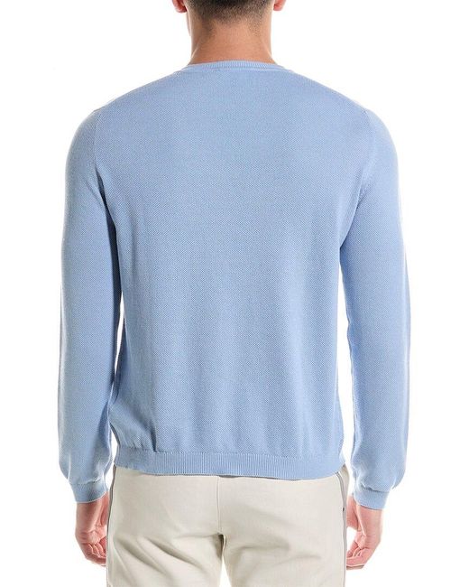 Robert Talbott Blue Holden Cashmere-blend Crewneck Sweater for men