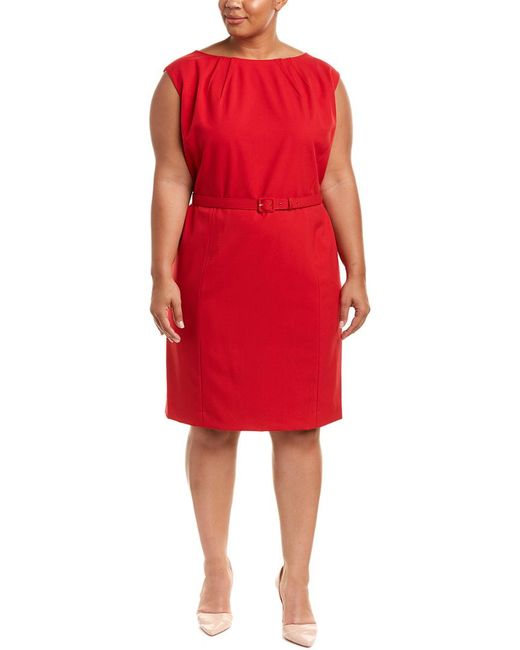Buy Red Sheath Dress by Tahari ASL Plus Size at Ubuy Zambia