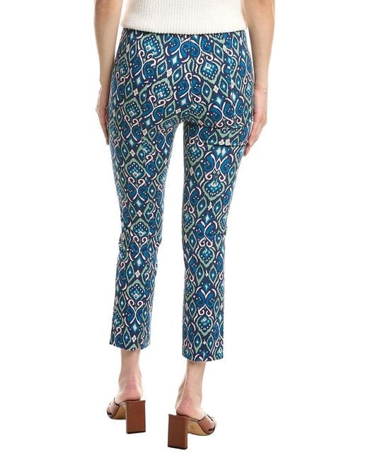Sail To Sable Blue Printed Stretch Pant