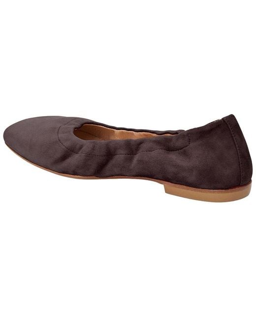 Jack Rogers Brown Santa Leather Ballet Flat