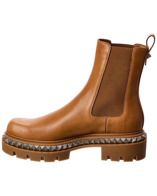 Christian Louboutin Brown St Emilia Pyraclou Leather Boot