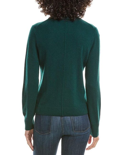 Michael Stars Green Cory Turtleneck Wool & Cashmere-Blend Sweater