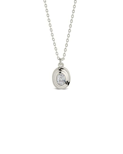 Sterling Forever Multicolor Cz Betsy Pendant Necklace