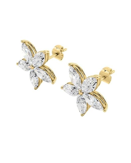 Sabrina Designs Lab Grown Diamonds Metallic 14K 3.24 Ct. Tw. Lab-Grown Diamond Stud Earring