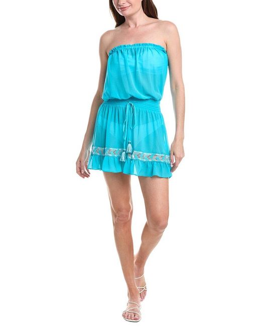 Ramy Brook Blue Embellished Lauryn Dress