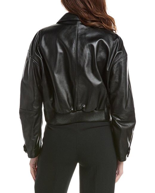 Boss Black Boss Sassina Leather Jacket