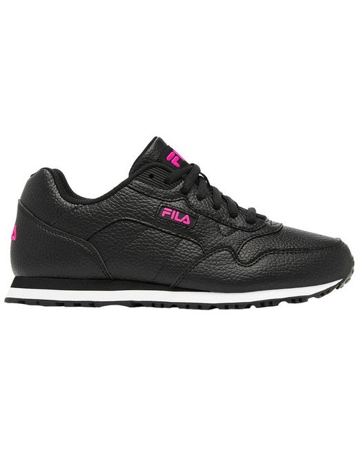 Fila Cress Pb Court Sneaker in Black | Lyst