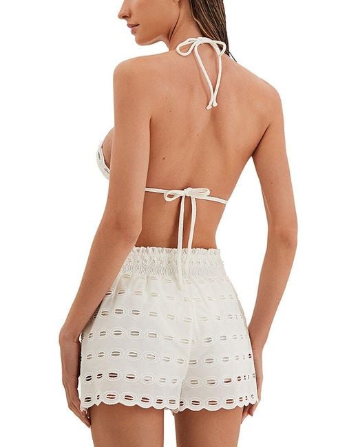 ViX White Eyelet Babi Short