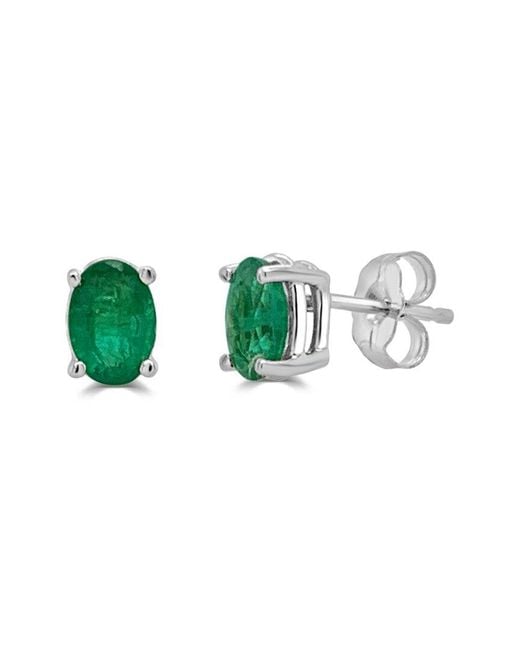 Sabrina Designs Green 14K 0.81 Ct. Tw. Emerald Studs