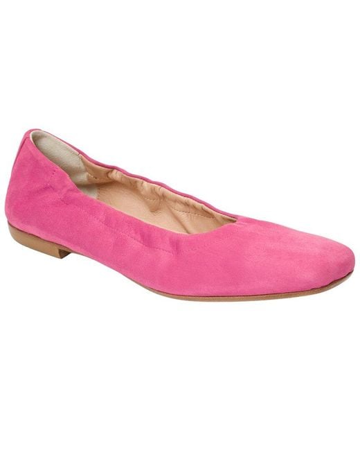 Jack Rogers Pink Santa Leather Ballet Flat