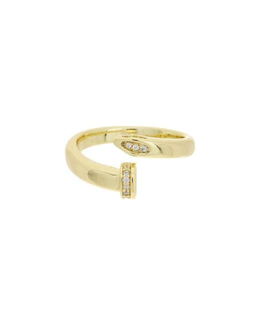 Juvell White 18K Plated Cz Ring