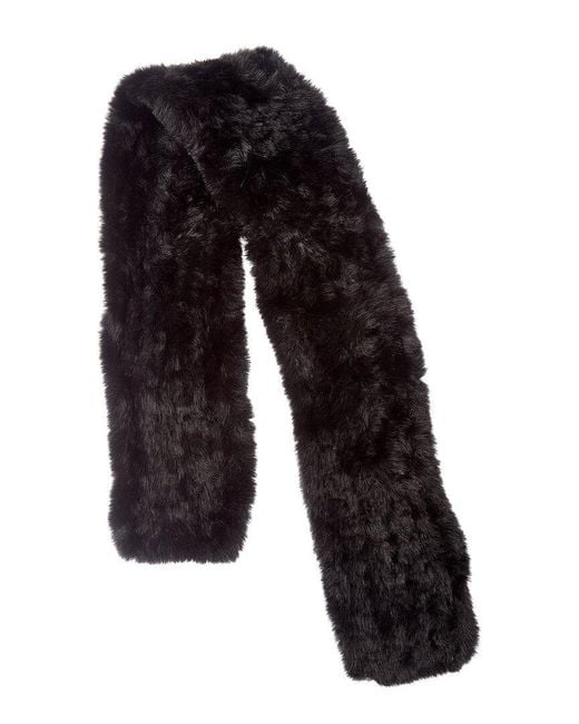 Surell Black Knit Scarf