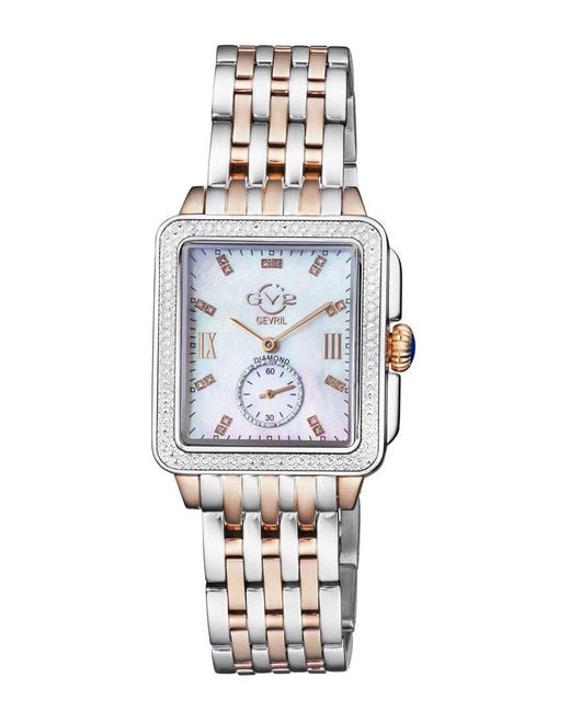 Gv2 White Bari Tortoise Diamond Watch