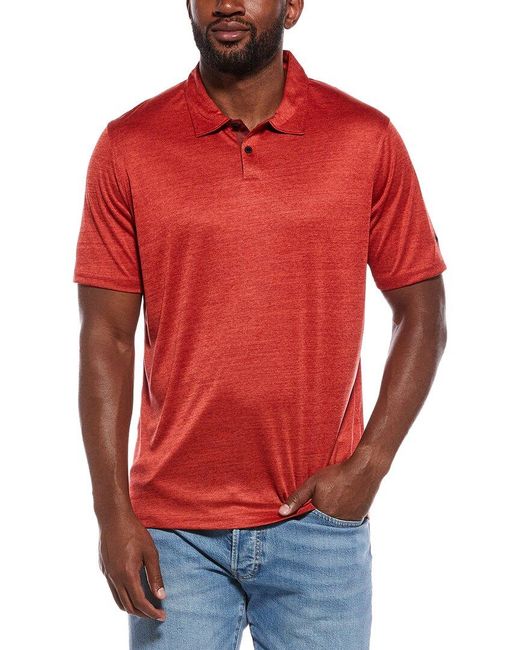 Oakley Red Aero Hydrolix Polo Shirt for men