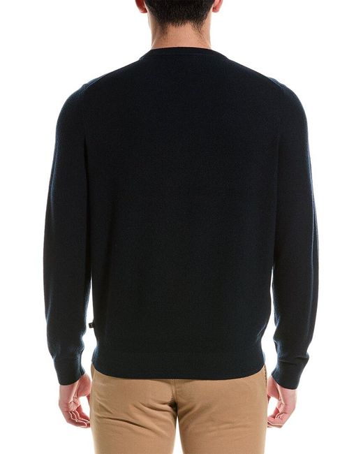 Ted Baker Black Reson Regular Fit Wool-blend Crewneck Sweater for men