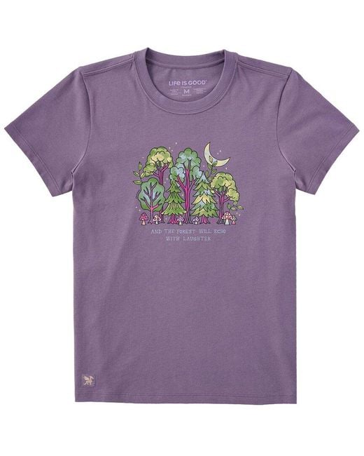 Life Is Good. Purple Crusher T-Shirt