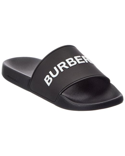 Burberry Black Rubber Slide for men