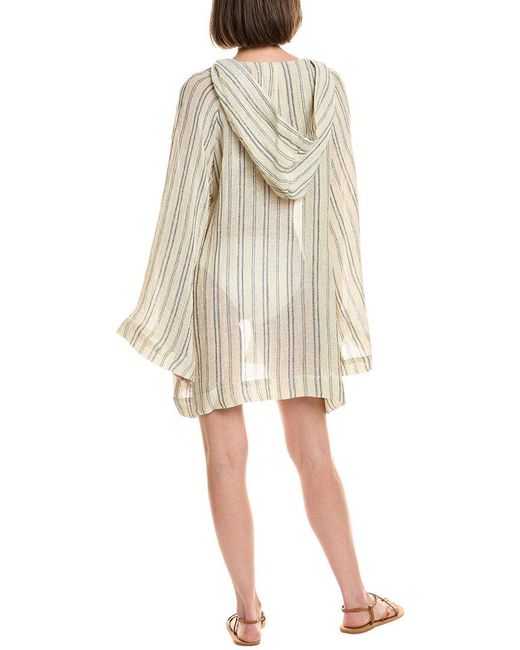 Lisa Marie Fernandez Natural Linen-Blend Beach Cape Mini