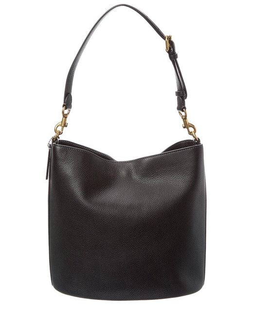 COACH Black Willow Soft Leather Bucket Bag