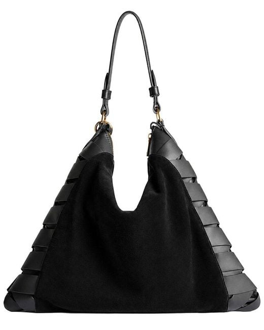 Sam Edelman Black Jette Large Leather Hobo