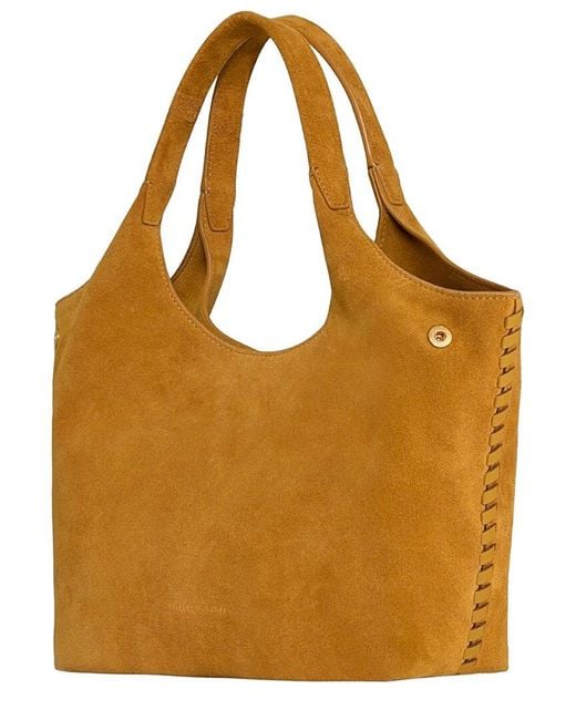 Rebecca Minkoff Brown Darren Whipstitch Suede Carrysome