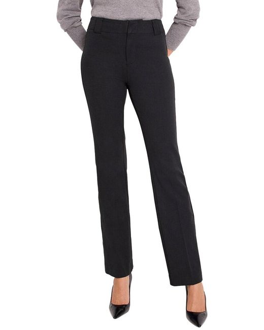 NIC+ZOE Black Plaza Demi Boot Cotton Bi-Stretch Pant