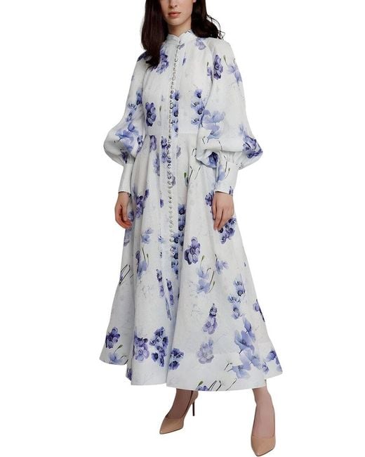 Linda Charm Blue Maxi Dress