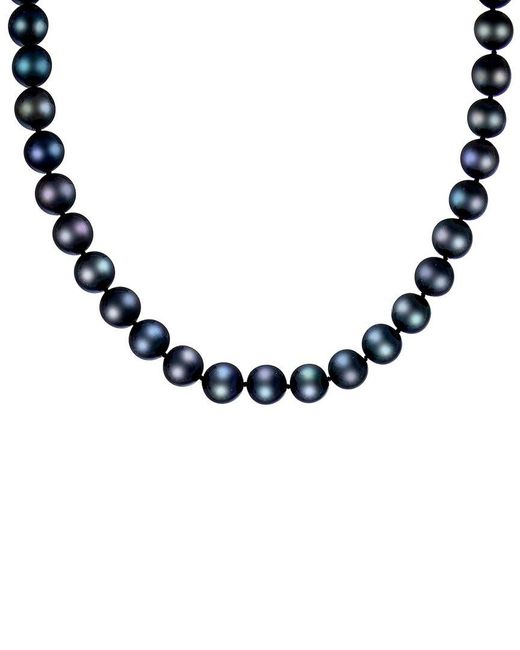 Splendid Metallic 14k 10-11mm Pearl Necklace