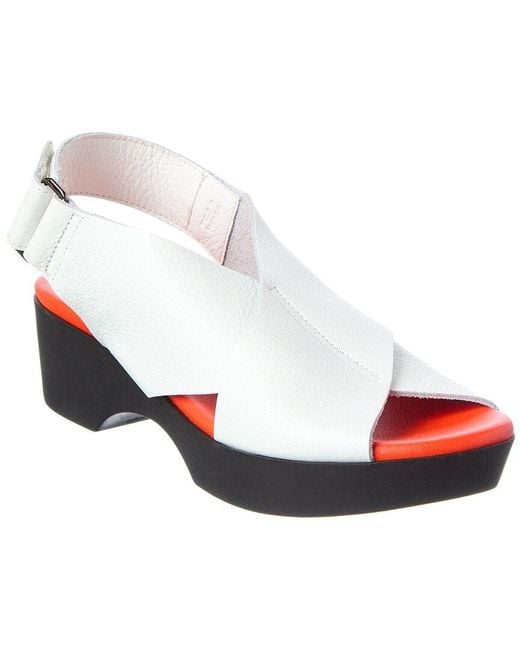Arche White Kimyss Leather Sandal