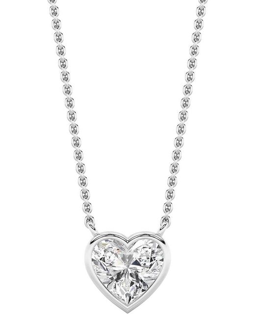 Lab Grown Diamonds Metallic 14K 1.00 Ct. Tw. Lab-Grown Diamond Necklace