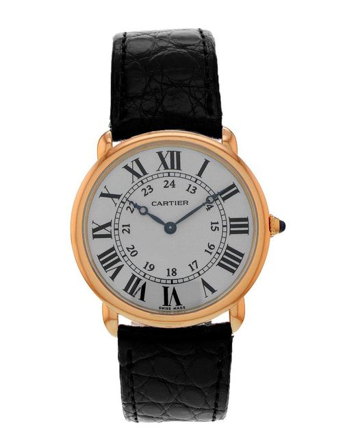 Cartier Black Ronde Louis Watch Circa 2010S (Authentic Pre-Owned) for men