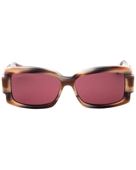 Max Mara Red Mm0140 57Mm Sunglasses