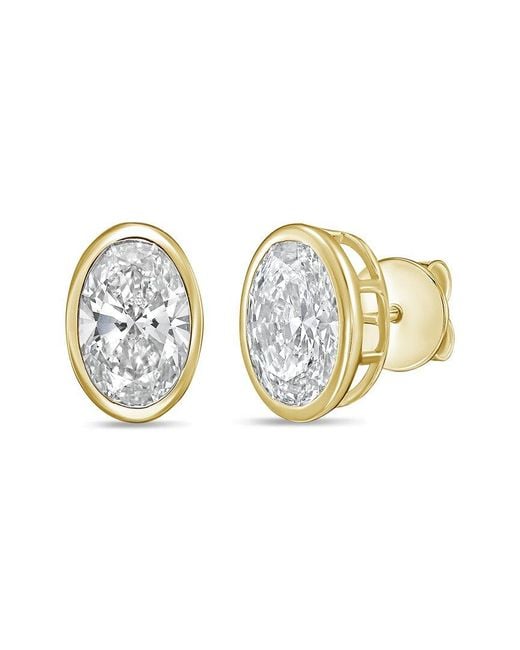 Diana M White Diana M. 14K 2.50 Ct. Tw. Lab-Grown Diamond Stud Earrings