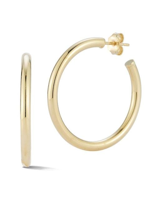 Ember Fine Jewelry Metallic 14k Tube Hoops