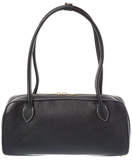 Isabella Rossetti Black Fleur Leather Handbag