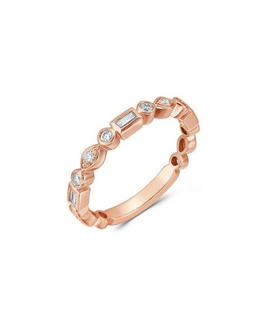 Sabrina Designs White 14k Rose Gold 0.37 Ct. Tw. Diamond Ring