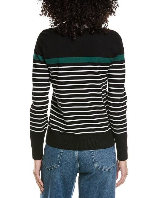Karl Lagerfeld Black Striped Klp Sweater