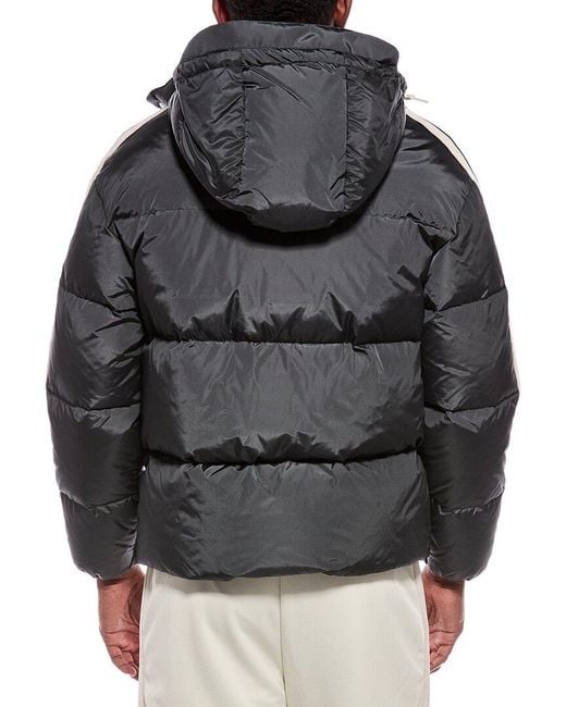 Palm Angels Gray Down Puffer Jacket for men