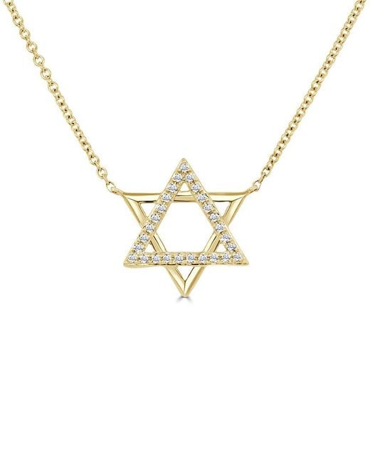 Sabrina Designs Metallic 14k 0.09 Ct. Tw. Diamond Necklace