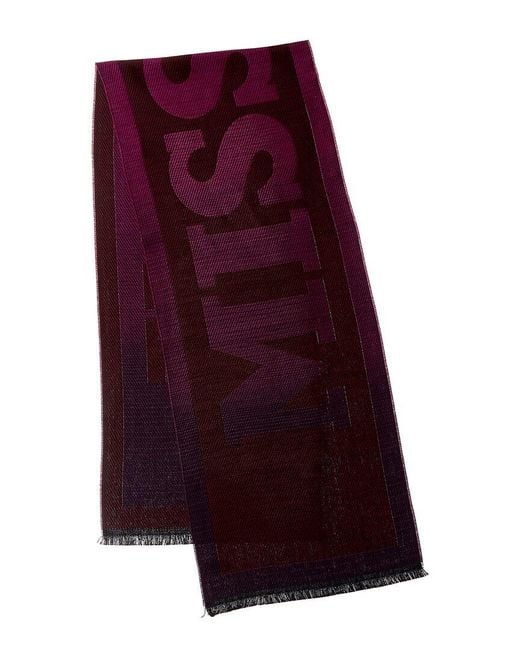 Missoni Red Wool-Blend Scarf
